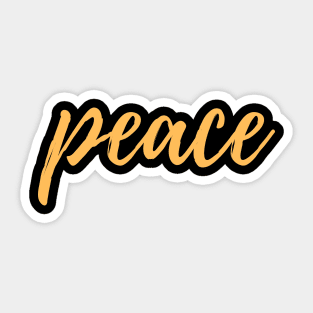 Peace out quote Sticker